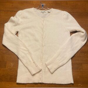 Pria Cream Angora/Lambswool VTG Cardigan